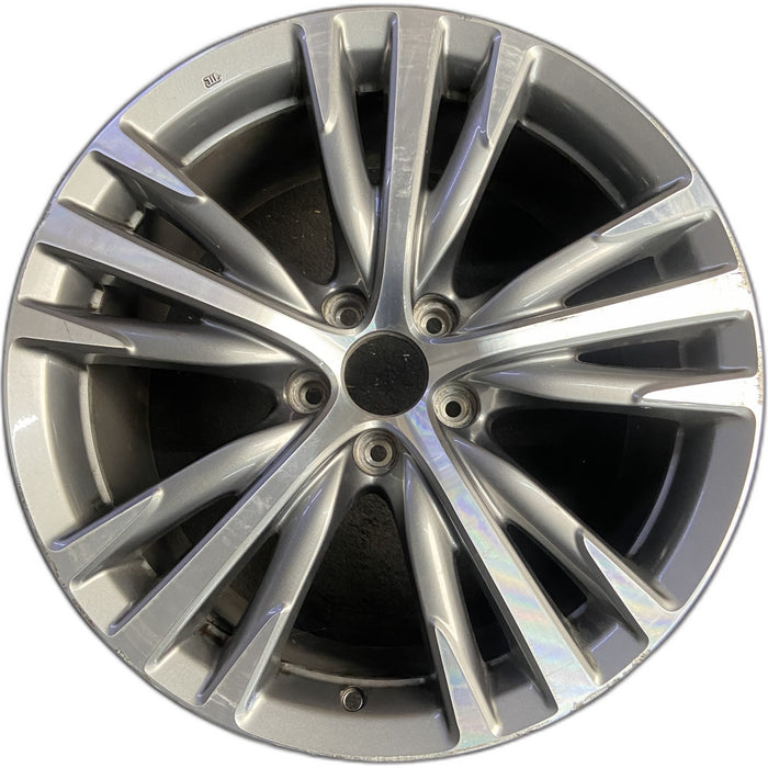 19" INFINITI Q50 18-19 19x8.5 , 15 spoke, alternating V spoke Original OEM - Front View