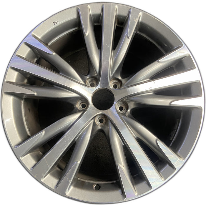 19" INFINITI Q50 18-19 19x8.5 , 15 spoke, alternating V spoke Original OEM - Front View
