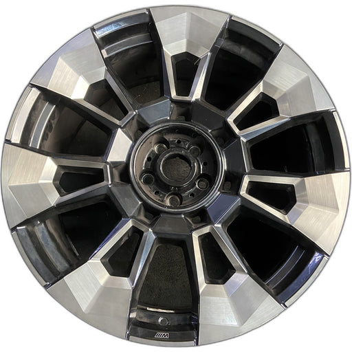 23" XM 23-25 23x10, black Original OEM Wheel Rim - Front View