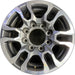 18" SIERRA 2500 PICKUP 20-23 18x8, aluminum Original OEM Wheel Rim - Front View
