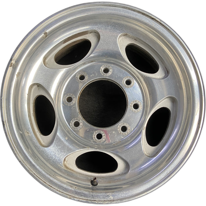 16" EXCURSION 00-05 , aluminum, 5 oval openings Original OEM Wheel Rim - Front View