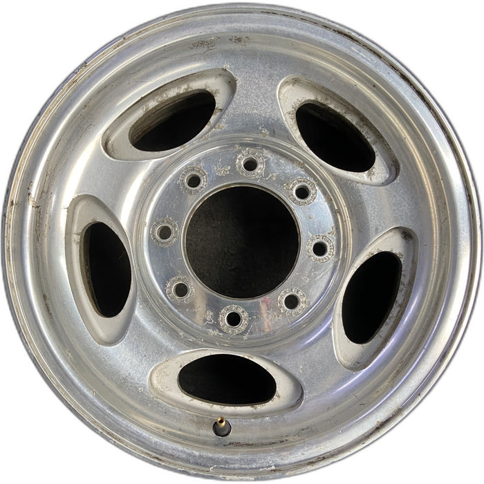 16" EXCURSION 00-05 , aluminum, 5 oval openings Original OEM Wheel Rim - Front View