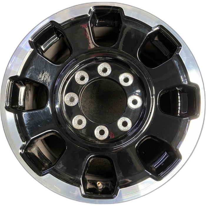 18" FORD F250SD PICKUP 23-24 18x8, aluminum, 8 spoke, single spoke, dark gray - Front View