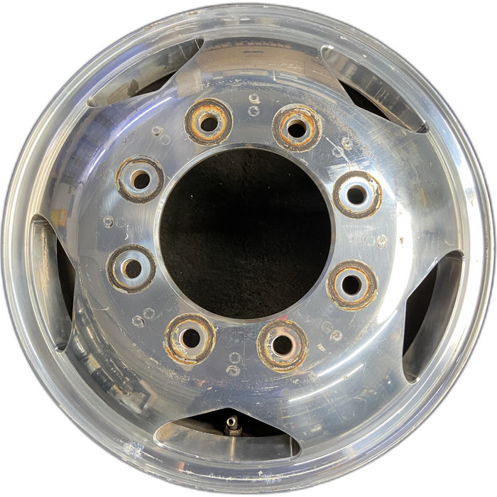 17" SIERRA 3500 PICKUP 11-17 DRW, , forged polished aluminum , front Original - Front View