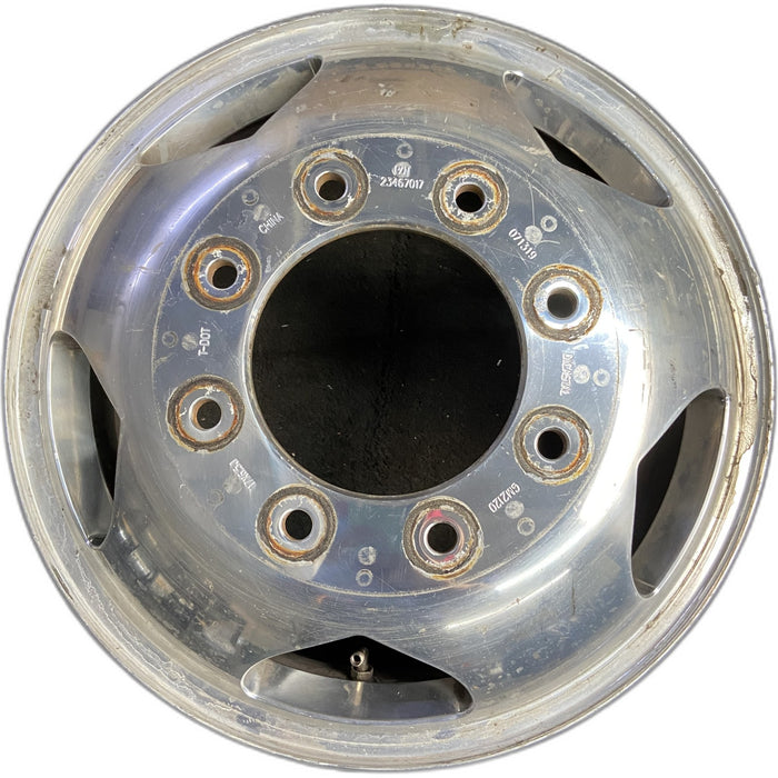 17" SIERRA 3500 PICKUP 11-17 DRW, , forged polished aluminum , front Original - Front View