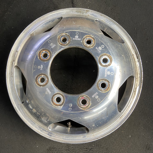 17" SIERRA 3500 PICKUP 11-17 DRW, , forged polished aluminum , front Original - Additional View