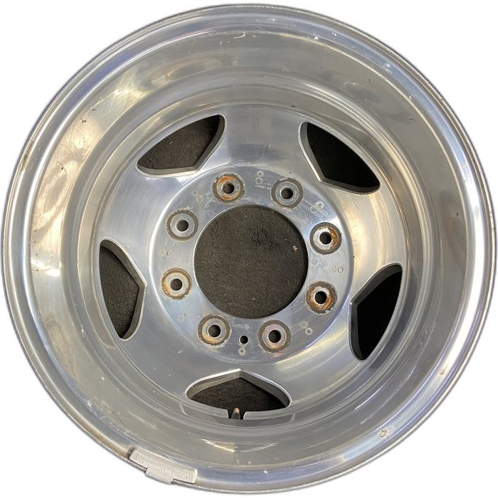 17" SIERRA 3500 PICKUP 11-17 DRW, , forged polished aluminum , rear, outer - Front View