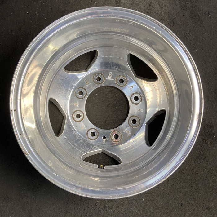 17" SIERRA 3500 PICKUP 11-17 DRW, , forged polished aluminum , rear, outer - Additional View