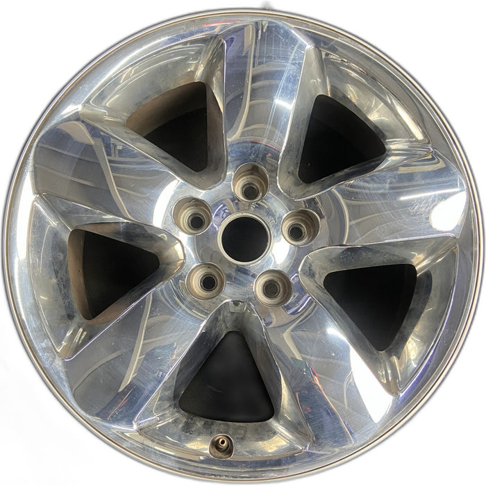20" DODGE 1500 PICKUP 13 , 20x8, chrome clad Original OEM Wheel Rim - Front View