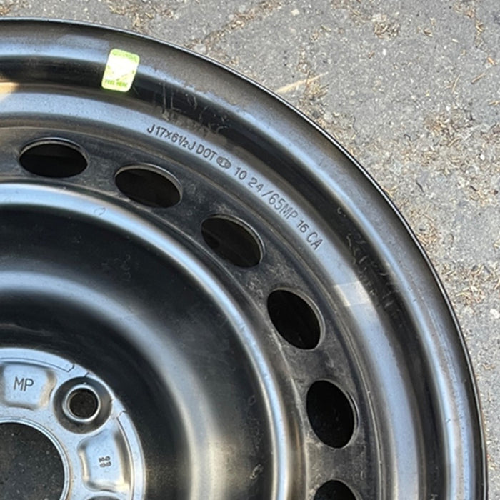 17" COROLLA CROSS 22-26 17x6.5, steel Original OEM Wheel Rim - Close-Up Detail
