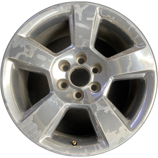 20" SIERRA 1500 PICKUP 19 classic , 20x9, 5 spoke, exposed lug nuts, polished - Front View