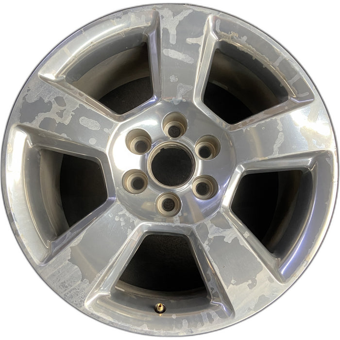 20" SIERRA 1500 PICKUP 19 classic , 20x9, 5 spoke, exposed lug nuts, polished - Front View