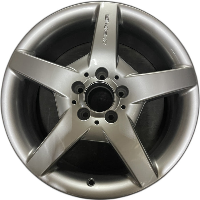 17" MERCEDES CLK 05 209 Type; CLK500, 17x7.5 Original OEM Wheel Rim - Front View
