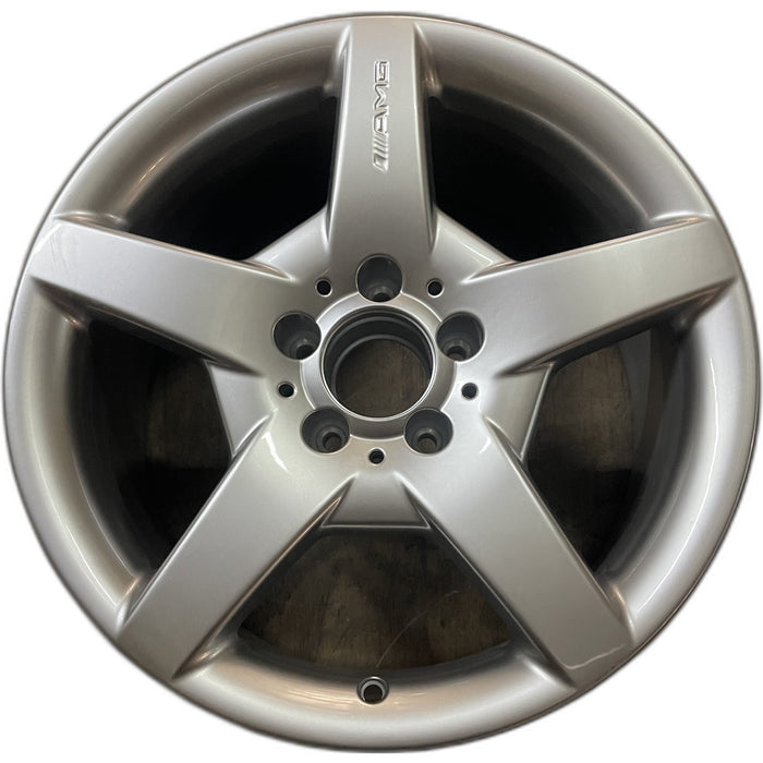 17" MERCEDES CLK 06 209 Type; CLK500, 17x8.5 Original OEM Wheel Rim - Front View