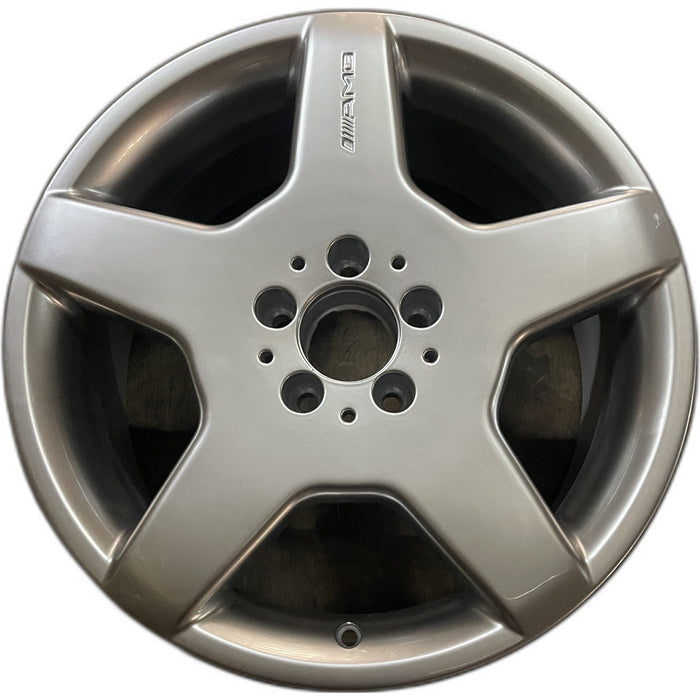 18" MERCEDES CL-CLASS 03-04 215 Type; CL500, 18x9 Original OEM Wheel Rim - Front View