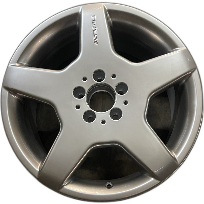 18" MERCEDES CL-CLASS 03-04 215 Type; CL500, 18x9 Original OEM Wheel Rim - Front View