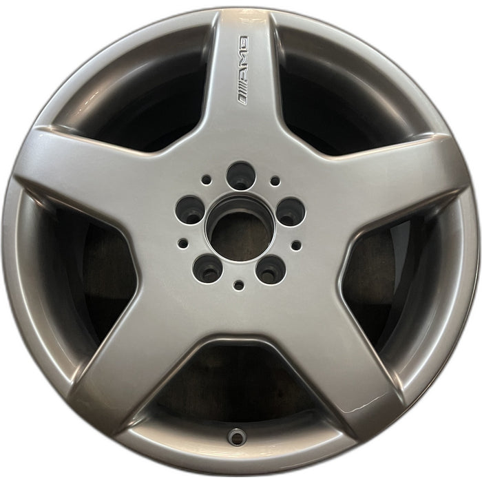 18" MERCEDES CL-CLASS 03-04 215 Type; CL500, 18x9 Original OEM Wheel Rim - Front View