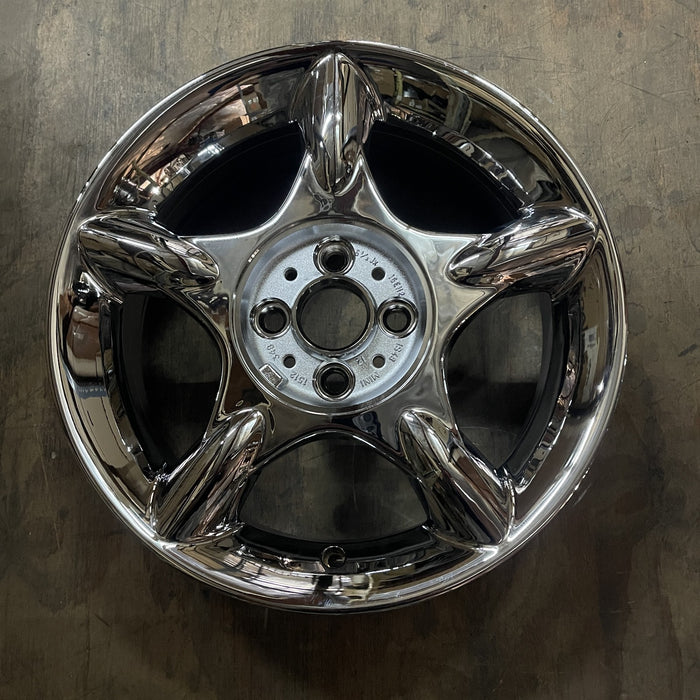 16" MINI COOPER 02-06 16x6.5 , 5 straight spokes, silver Original OEM Wheel Rim - Additional View