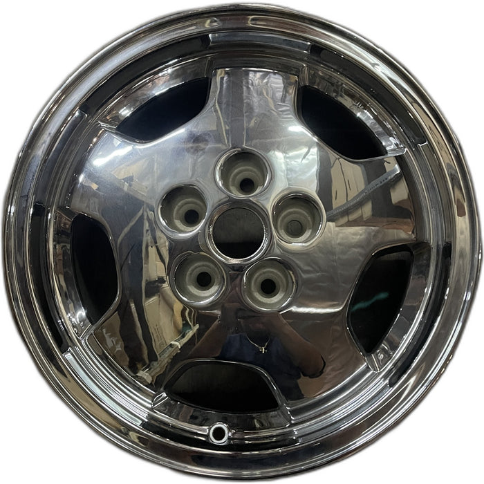 16" GRAND CHEROKEE 97 16x7 , 5 wide flat spoke Original OEM Wheel Rim - Front View