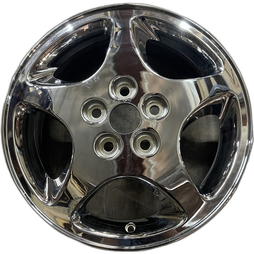 16" STRATUS 01-02 Cpe, 16x6, aluminum Original OEM Wheel Rim - Front View