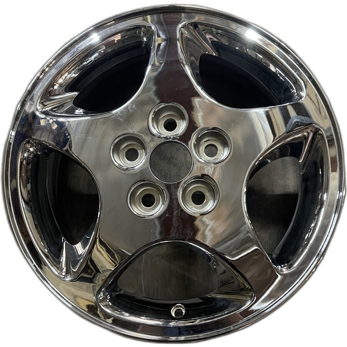 16" STRATUS 01-02 Cpe, 16x6, aluminum Original OEM Wheel Rim - Front View