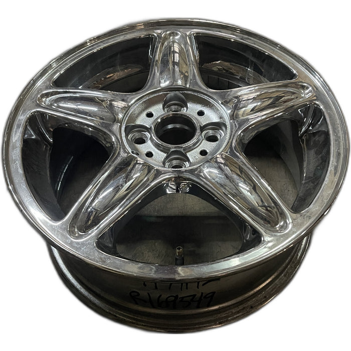 16" CLUBMAN 08-09 16x6.5 , 5 spoke, star design, closed spokes, , silver - Front View