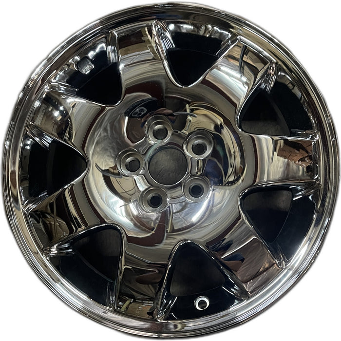 16" PT CRUISER 03-05 aluminum, 16x6, 7 spoke Original OEM Wheel Rim - Front View