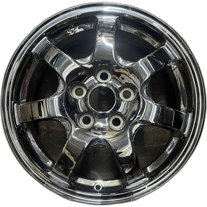 16" DIAMANTE 97-99 16x6, aluminum, 7 spoke, chrome Original OEM Wheel Rim - Front View