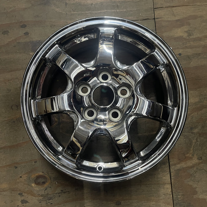 16" DIAMANTE 97-99 16x6, aluminum, 7 spoke, chrome Original OEM Wheel Rim - Additional View