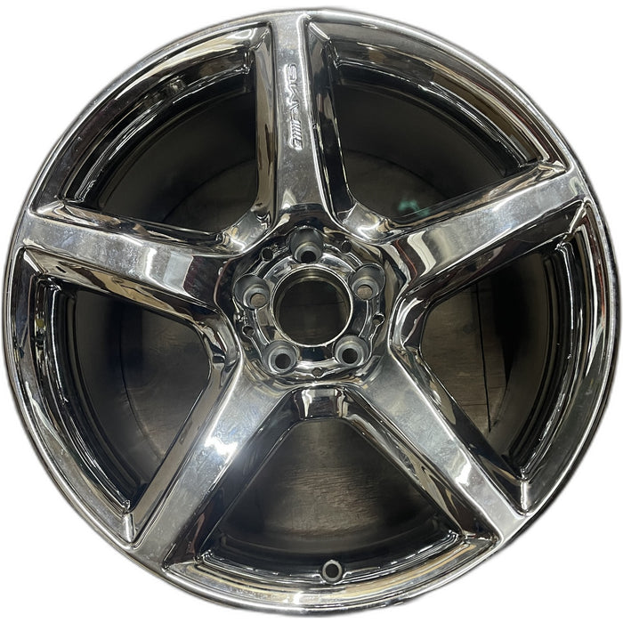 19" MERCEDES S-CLASS 08 230 Type; SL55, 19x9.5, 1 piece Original OEM Wheel Rim - Front View