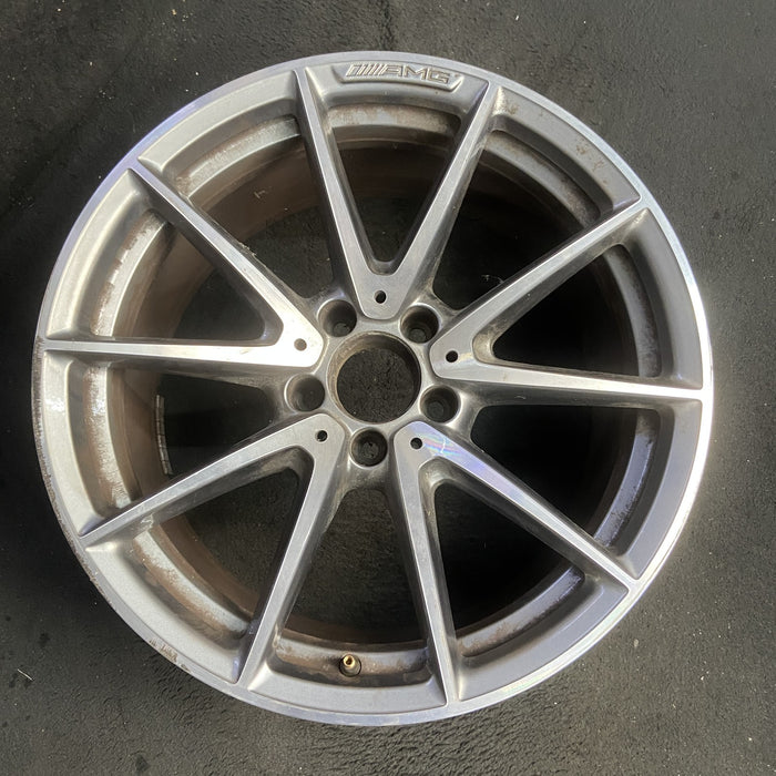 18" MERCEDES C-CLASS 17 205 Type, Conv, C63, 18x9 Original OEM Wheel Rim - Additional View