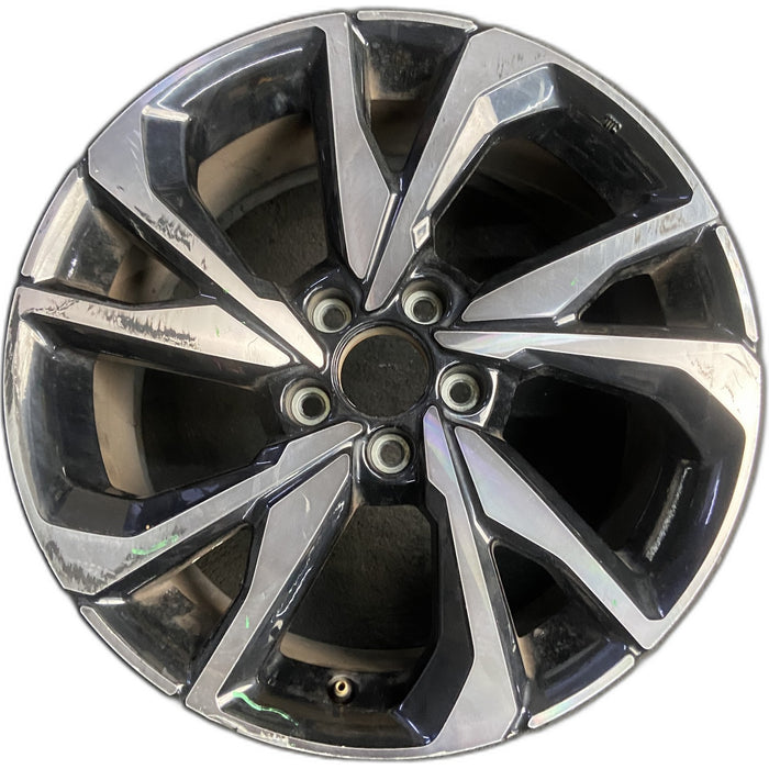 18" CIVIC 17-18 18x8 , w/o outer red accent; Coupe Original OEM Wheel Rim - Front View