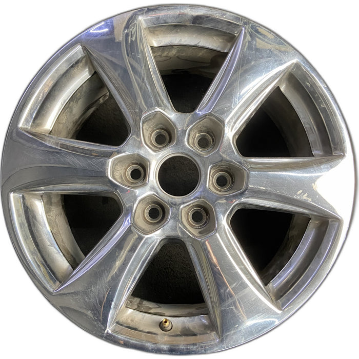 18" FORD F150 PICKUP 18-20 18x7.5, aluminum, 6 spoke, chrome Original OEM Wheel - Front View