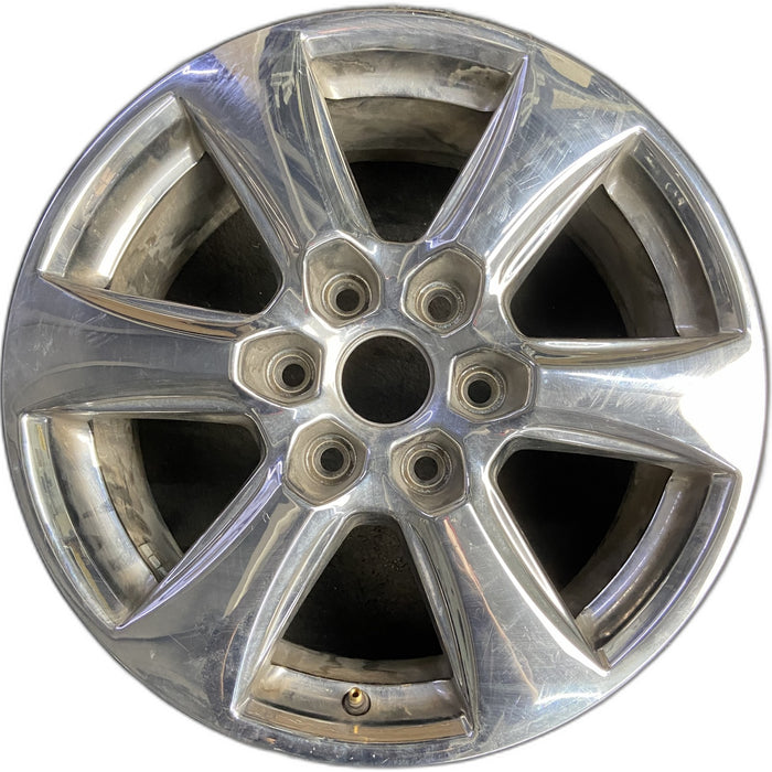 18" FORD F150 PICKUP 18-20 18x7.5, aluminum, 6 spoke, chrome Original OEM Wheel - Front View
