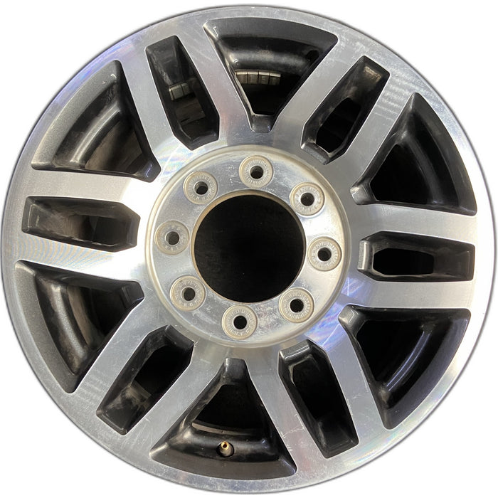 18" FORD F250SD PICKUP 17 18x8 , aluminum, 12 spoke , machined face Original - Front View