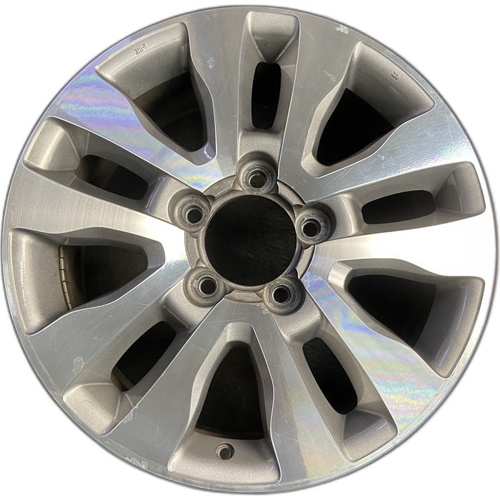 20" SEQUOIA 08-17 20x8, , 10 spoke, silver inlay Original OEM Wheel Rim - Front View