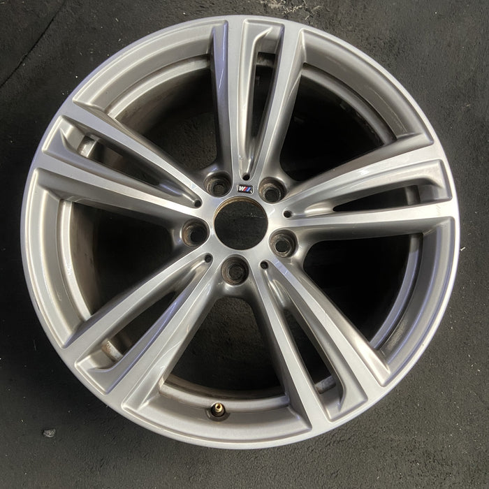 19" BMW 320i 14-15 19x8.5, 5 twin spokes Original OEM Wheel Rim - Additional View
