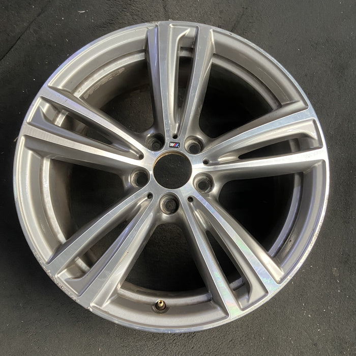 19" BMW 320i 14-15 19x8.5, 5 twin spokes Original OEM Wheel Rim - Additional View