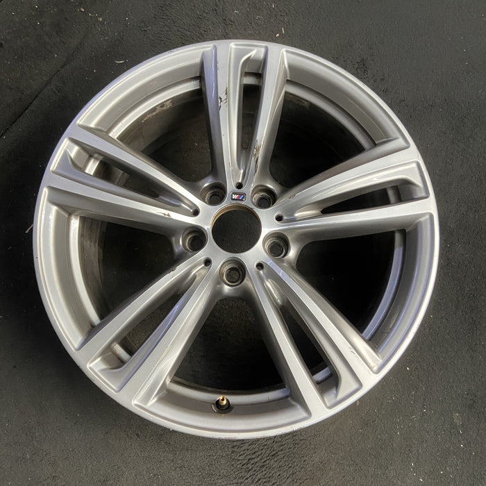 19" BMW 320i 14-15 19x8, 5 twin spokes Original OEM Wheel Rim - Additional View