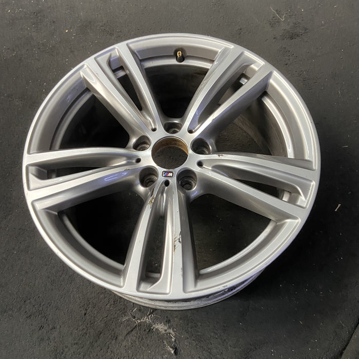 19" BMW 320i 14-15 19x8, 5 twin spokes Original OEM Wheel Rim - View 8