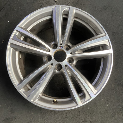 19" BMW 320i 14-15 19x8, 5 twin spokes Original OEM Wheel Rim - Additional View