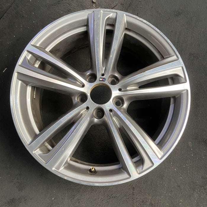 19" BMW 320i 14-15 19x8, 5 twin spokes Original OEM Wheel Rim - Additional View
