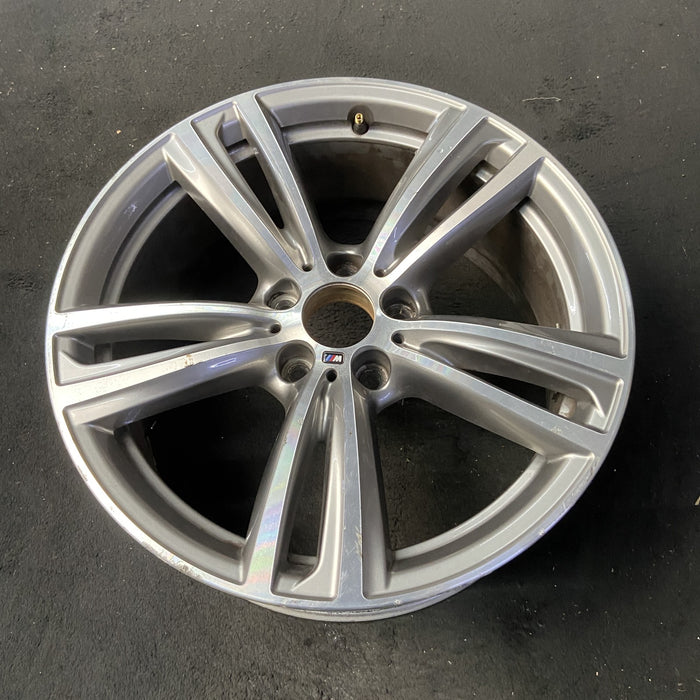 19" BMW 320i 14-15 19x8, 5 twin spokes Original OEM Wheel Rim - View 8