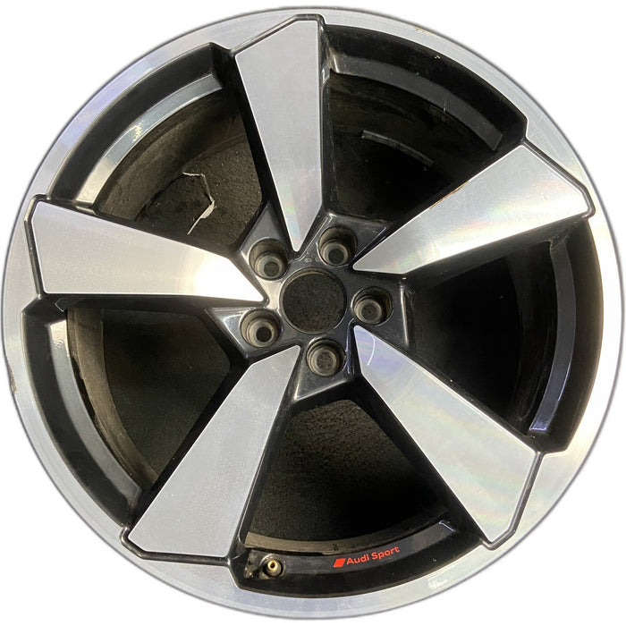 20" AUDI Q5 22-24 20x8 , 5 spoke, machined, single spoke Original OEM Wheel Rim - Front View