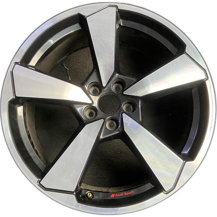 20" AUDI Q5 22-24 20x8 , 5 spoke, machined, single spoke Original OEM Wheel Rim - Front View