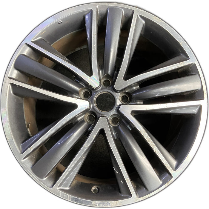 19" INFINITI Q50 16-17 19x8.5 , 15 spoke, alternating V spoke Original OEM - Front View