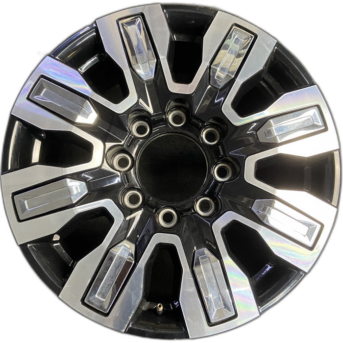 20" SIERRA 2500 PICKUP 24 20x8.5, 8 spoke, raised spoke , chrome inserts - Front View
