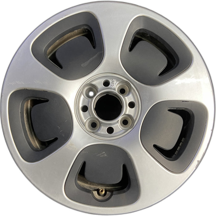 15" FIAT 500 13 , 15x6.5, silver Original OEM Wheel Rim - Front View