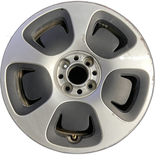 15" FIAT 500 13 , 15x6.5, silver Original OEM Wheel Rim - Front View