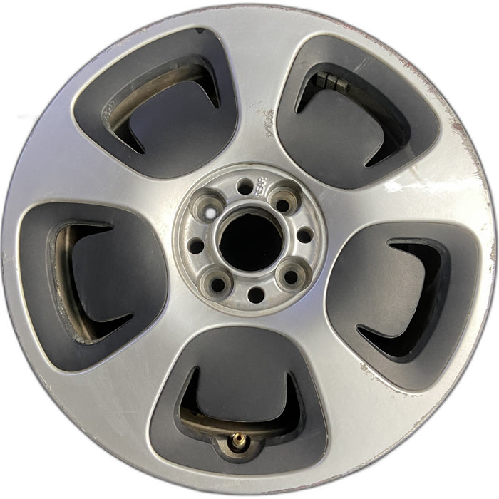 15" FIAT 500 13 , 15x6.5, silver Original OEM Wheel Rim - Front View